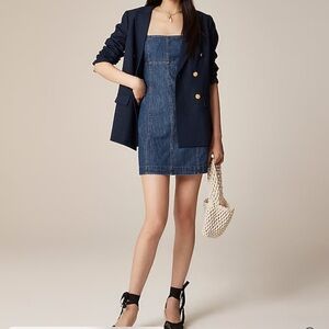 J. Crew Blue Denim Dress with Navy Blazer